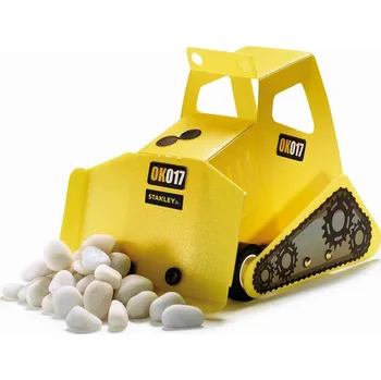 ostatní stavebnice Stanley Jr. OK017-SY Stavebnice, buldozer, dřevo