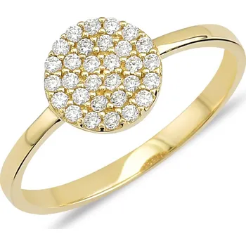 Prsten Lillian Vassago Elegantní zlatý prsten se zirkony LLV11-GR001Y Velikost prstenu: 60