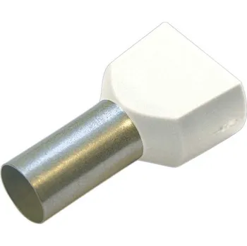 elektrický kabel 270778 Dutinka dvojitá izolovaná 0,5 mm2, 8 mm, bílá, Haupa