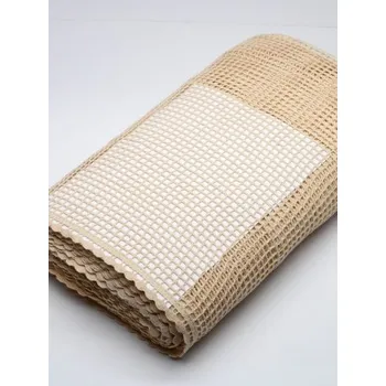 Galanterie Krajková záclonka bez vzoru režná 49 cm