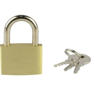 Visací zámek visací zámek na klíč Brüder Mannesmann M 413-30, 25 mm, mosaz