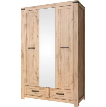 Dětská skříň MORITZ skříň se zrcadlem 3d2s - dub wotan