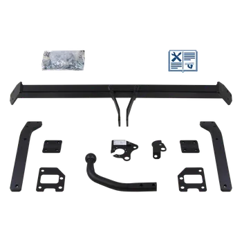 Tažné zařízení GDW tažné zařízení pevné včetně TowTec elektropřípojky 7pólové univerzální - RENAULT MEGANE IV Šikmá zadní část