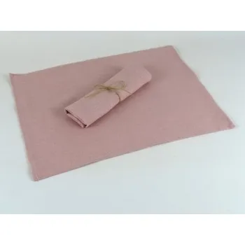 Napron, prostírka - len starorůžový, Rozměr prostírka 40 x 30 cm