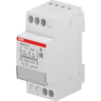 Transformátor 2CSM228715R0802 TM10/12 Transformátor zvonkový, bezpečný proti výpadku funkce, ABB