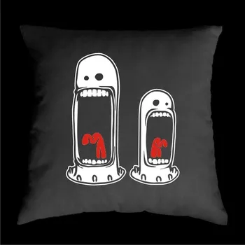 Dekorativní polštářek TEKNOSHOP Hydrants tekno polštářek s potiskem černý