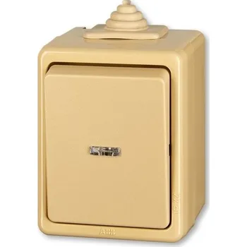 vypínač 3553-07921 D Přepínač křížový s čirým průzorem, řazení 7, IP 44, béžová, ABB