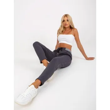 Dámské tepláky RUE PARIS v grafitové barvě