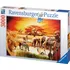 Puzzle Ravensburger Savana - hrdí Masajové 3000 dílků