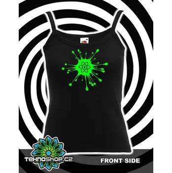 TEKNOSHOP Atom tekno tílko s potiskem dámské XL červené