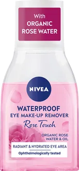 Nivea Rose Touch Waterproof Eye Make-Up Remover dvoufázový odličovač 100 ml