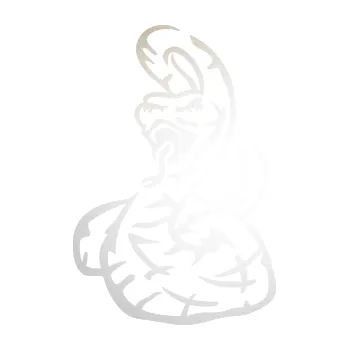 Samolepící dekorace SAMOLEPKA Had 002 levá chřestýš (82 - odrazková reflexní bílá) NA AUTO, NÁLEPKA, FÓLIE, POLEP, TUNING, VLASTNÍ TEXT, TISK, AUTOSAMOLEPKY.cz, POLEPY, OBRÁZEK, LOGO, SAMOLEPKY