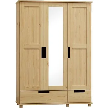 Šatní skříň ImportWorld Šatní skříň z masivu NR8 Style s120 věšák/police (Barva dřeva: Borovice)