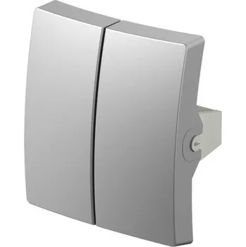 TE11ES-U Tlačítko sériové ES - matná stříbrná, TEM