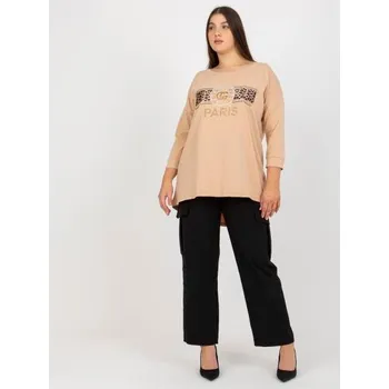 Dámská halenka plus size CORRETE béžová