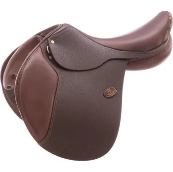 Jezdecké sedlo Skokové sedlo Acavallo s latexovými částmi, 16,5", černá