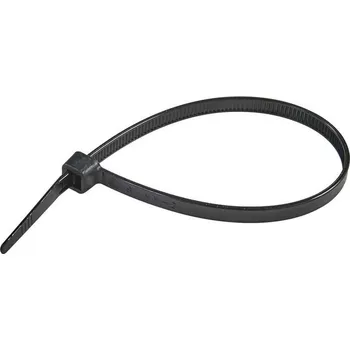 263026 Páska vázací UV tepelně odolná 4,6 x 199 mm, černá, Haupa