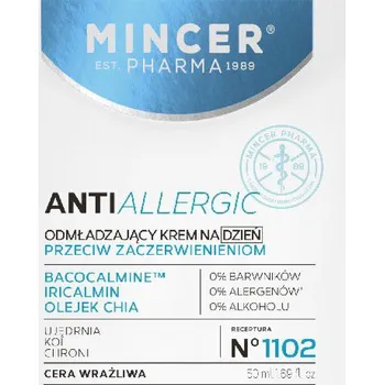 Masážní přístroj Mincer Pharma Anti alergic Omlazující krém na jeden den na citlivou pokožku, 50 ml