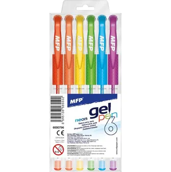 Kancelář UNIPAP gelové pero set NEON 6 ks 6000796 163498