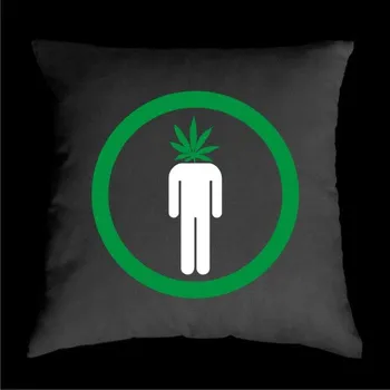 Dekorativní polštářek TEKNOSHOP GREEN dnb polštářek s potiskem černý