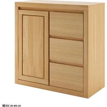 Komoda ImportWorld Komoda Hazel masiv buk v90 x š90 x h41 cm (Barva dřeva: Buk přírodní)