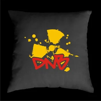 Dekorativní polštářek TEKNOSHOP DNB RADIOACTIVE polštářek s potiskem zelený