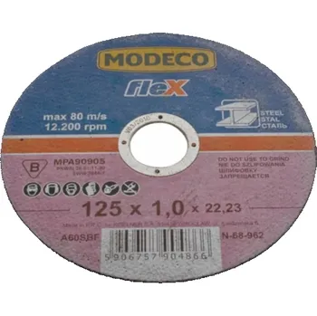 Brusný kotouč Modeco Flat Cutter pro řezání kovu 125 mm 25 ks. -MN-68-967