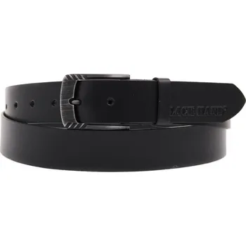 Opasek Dámský kožený opasek Black Hand 119-98 černý Velikost = obvod pasu (cm): 115 cm