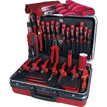 220033 Kufr na nářadí VENUS PLUS 1000 V, vybavený, 32 ks, Haupa