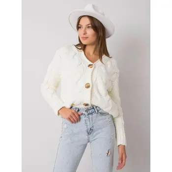 Dámský svetr Dámský svetr na knoflíky Louissine RUE PARIS ecru