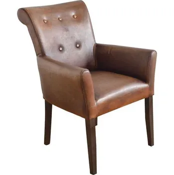 Křeslo Kožené křeslo DT02 Barva nohou: Vert, Kůže: Cardinal Red