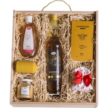 Dárkový potravinový koš Rodinná firma Pleva - Bedýnka plná rozmazlení