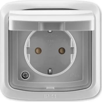 Stavebniny 5518A-3999 S Zásuvka komplet IP44 clonky DE1 IND A-S, ABB