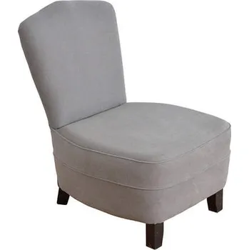 Křeslo Čalouněné křeslo DT08 Barva nohou: Vieux Brossé, Sametové čalounění: Onyx, Přírodní látka: Žadná