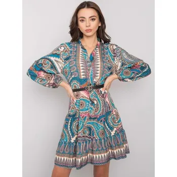 Dámské šaty Dámské šaty s potiskem MILAH modré