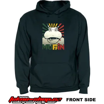 Pánská mikina TEKNOSHOP Muffin 2013 dnb mikina s kapucí s potiskem