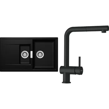 Granitový dřez Set Schock S8-2 (dřez Mono D-150 Magma + baterie Epos.120 Magma)