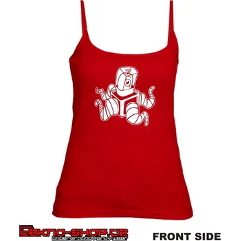 TEKNOSHOP Octopus tekno tílko s potiskem dámské L červené