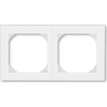 3901H-A05520 01 Rámeček dvojnásobný s otvorem 55x55, bílá/ledová bílá, ABB Levit