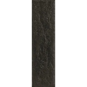 Dlažba Scandiano, 147225, obkladový pásek, 24,5 x 6,6, Nero, mat