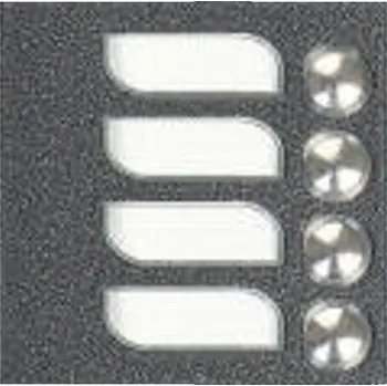 4FN 230 84.2/F Modul tlačítkový KARAT 4+n, 4 tlačítka, Antika stříbrná, Tesla Stropkov