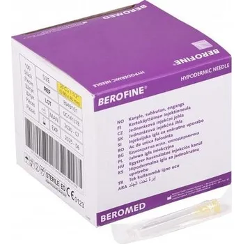 Injekční jehla Jehla injekční Berofine 0,6 x 25, 23G" - modrá / 100 ks