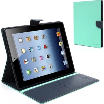 Pouzdro na mobilní telefon Mercury Pouzdro / kryt pro Apple iPad 2 / 3 / 4 - Mercury, Fancy Diary Mint/Navy