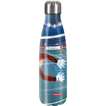 Láhev STEP BY STEP Izolovaná láhev na pití z nerezové oceli 0,50 l, Fotbalista Lars