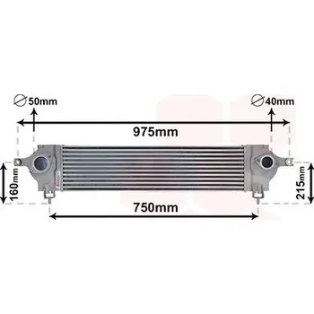 Chladič motoru Chladič turba VAN WEZEL 13004333