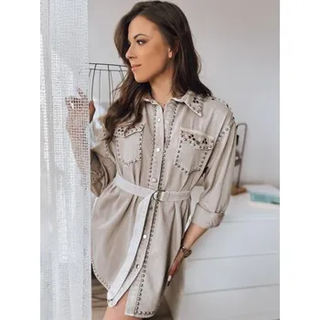 Dámské šaty Džínové šaty RAFAELA béžové