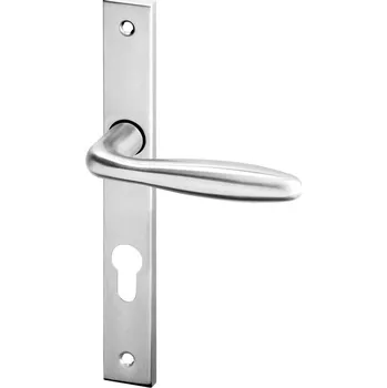 Dveřní kování ACT SERVIS ACT - Cina úzky štít Provedení: PZ (vložkový zámek), Povrch: IN - nerez, Rozteč: 90 mm