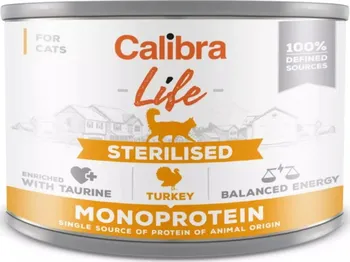 Krmivo pro kočku Calibra Life Cat Sterilised konzerva Turkey 200 g