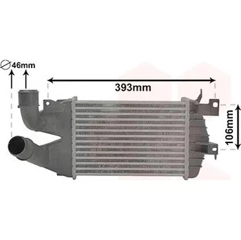 Chladič motoru Chladič turba VAN WEZEL 37004584