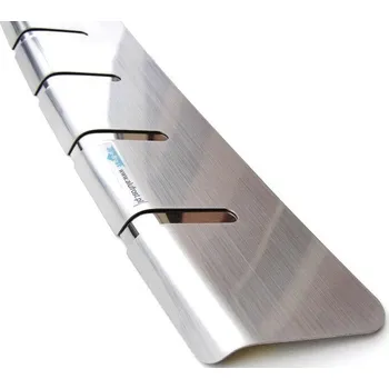 Lišta karosérie Alu-Frost Nerezový kryt prahu pátých dveří Volkswagen ID. Buzz (od roku 2022>) drážkovaný -